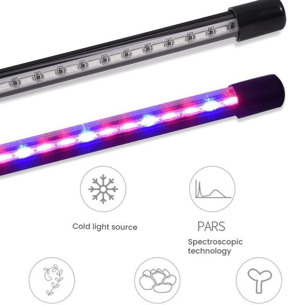 Full Spectrum 2 Head Clip On Plant Grow Light with Remote Control