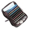 Premium Leather RFID Accordion Card Holder Wallet Anti Magnetic Credit Card Sleeve Organizer 2