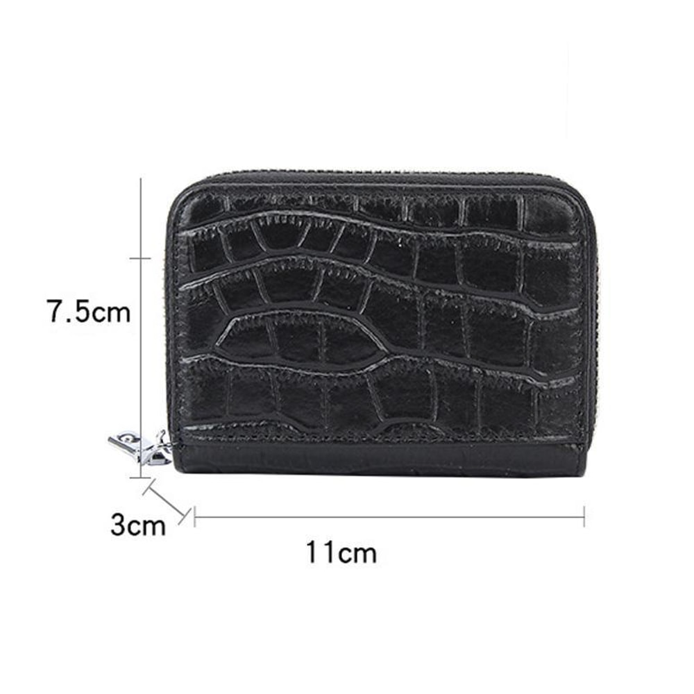 Premium Leather RFID Accordion Card Holder Wallet Anti Magnetic Credit Card Sleeve Organizer 5