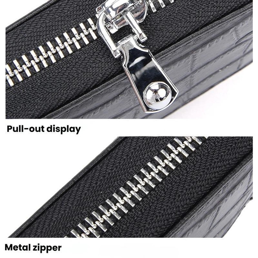 Premium Leather RFID Accordion Card Holder Wallet Anti Magnetic Credit Card Sleeve Organizer 6