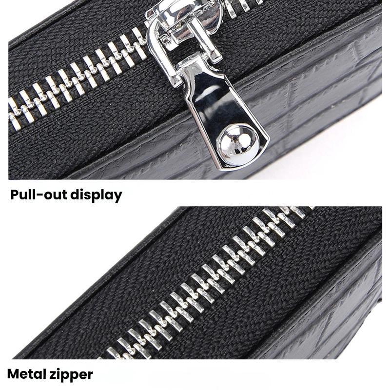 Premium Leather RFID Accordion Card Holder Wallet Anti Magnetic Credit Card Sleeve Organizer 6