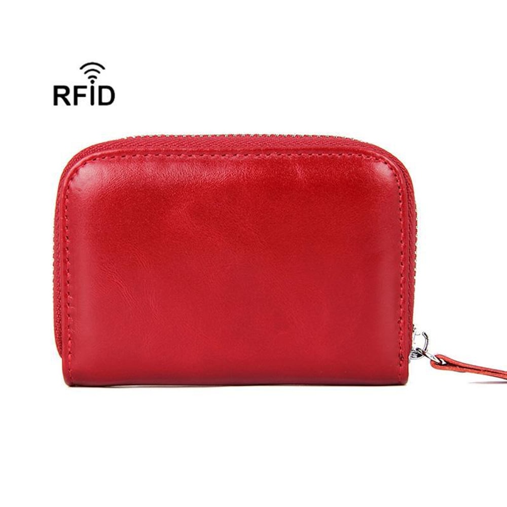 RFID Leather Accordion Card Holder Wallet Secure Multi Card Organizer 7