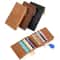 Premium Leather RFID Wallet Ultra Thin Anti Theft Zipper Foldable Card Organizer 1