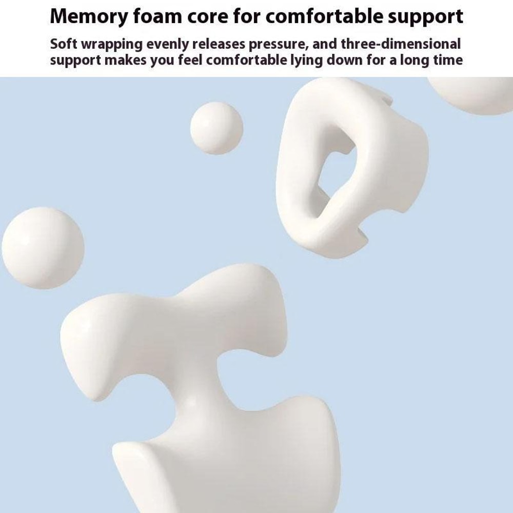 Memory Foam Support Pillow Set For Bed Relaxation 8