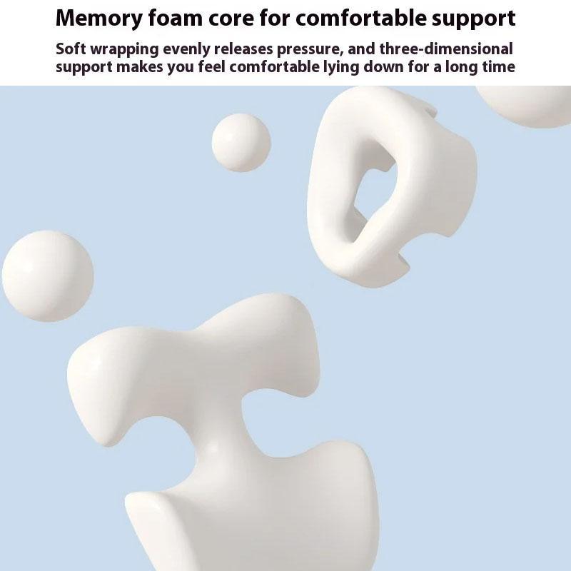 Memory Foam Support Pillow Set For Bed Relaxation 8