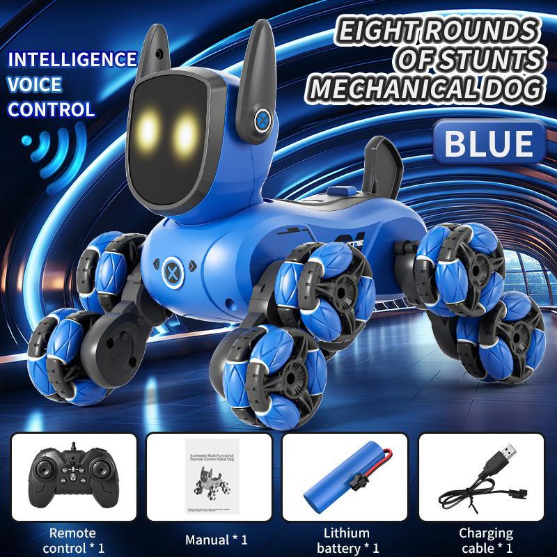 8 Wheel RC Remote Control Robot Dog Toy for Kids & Stunts