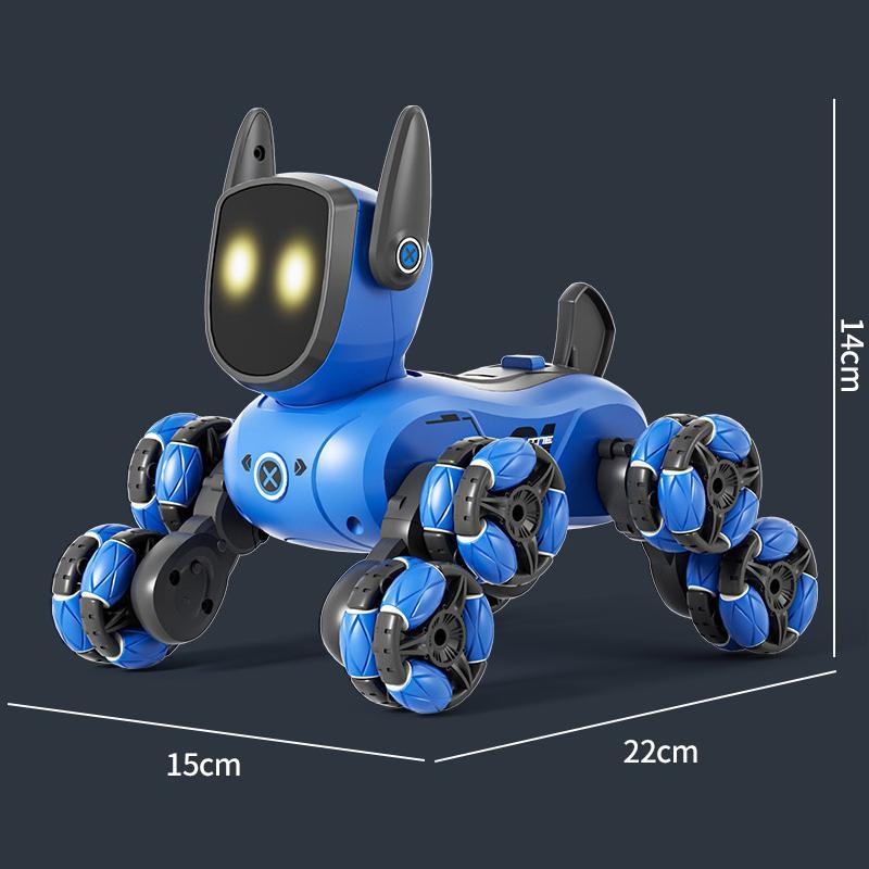 8 Wheel RC Remote Control Robot Dog Toy for Kids & Stunts