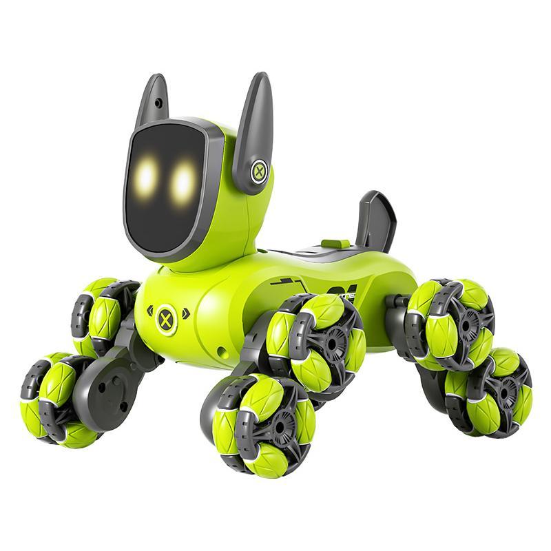 8 Wheel RC Remote Control Robot Dog Toy for Kids & Stunts