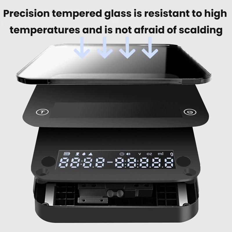 Smart Precision Coffee & Kitchen Scale with Timer, Compact Pour Over Coffee Scale