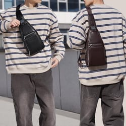 vintage outdoor men multifunctional men crossbody bag chest pack