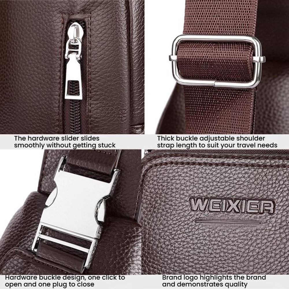 Vintage Outdoor Men Multifunctional Men Crossbody Bag Chest Pack 4