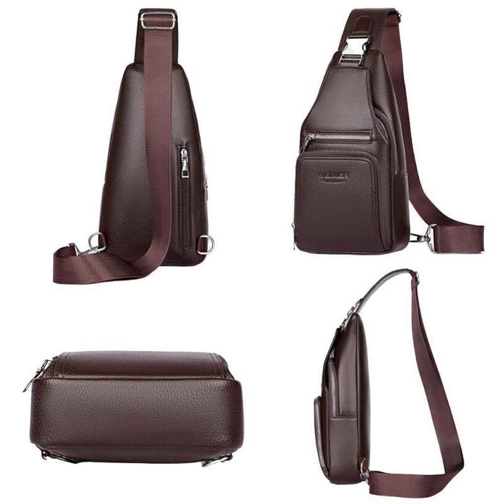 Vintage Outdoor Men Multifunctional Men Crossbody Bag Chest Pack 6