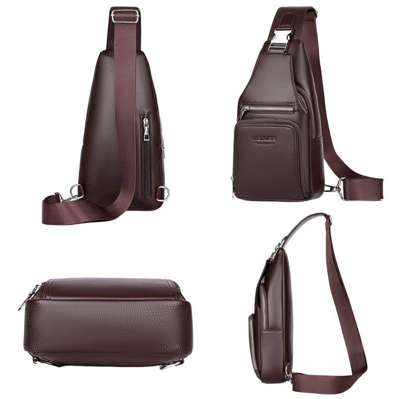 Vintage Outdoor Men Multifunctional Men Crossbody Bag Chest Pack 6
