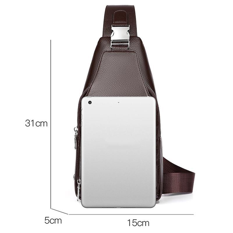 Vintage Outdoor Men Multifunctional Men Crossbody Bag Chest Pack 7