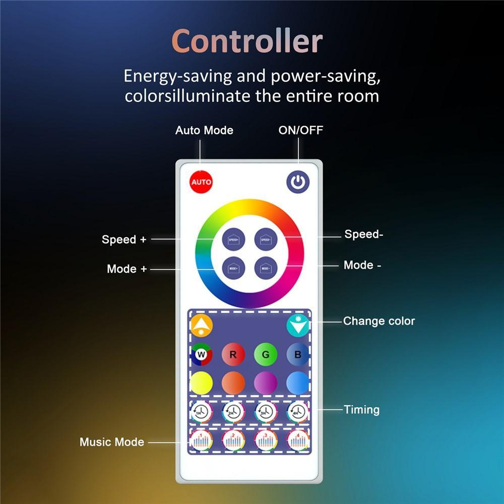 WiFi App Controlled Waterproof RGBIC Outdoor Smart String Lights 12M 20 Bulb