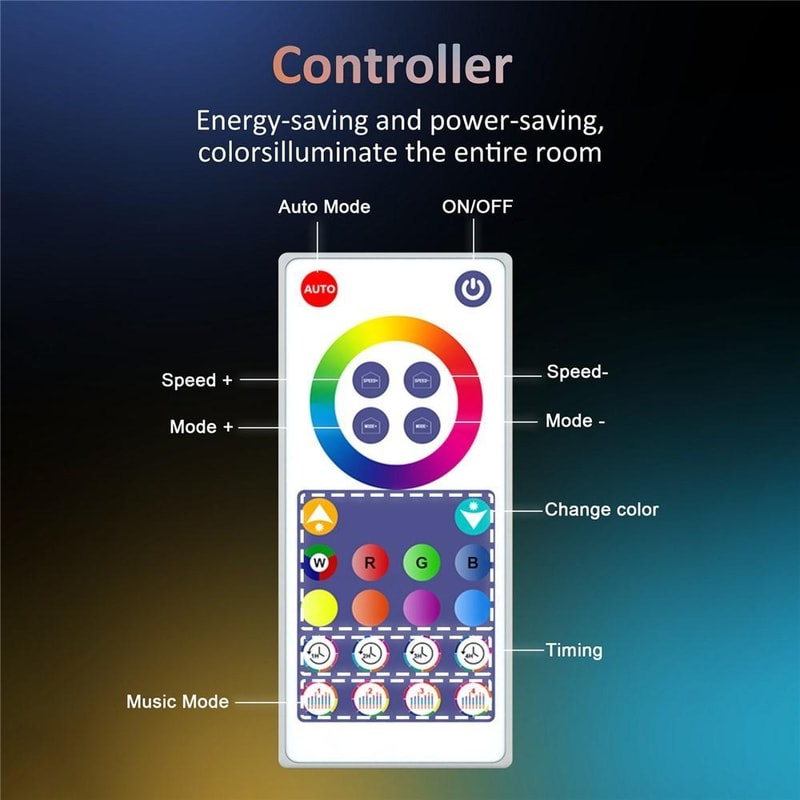 WiFi App Controlled Waterproof RGBIC Outdoor Smart String Lights 12M 20 Bulb