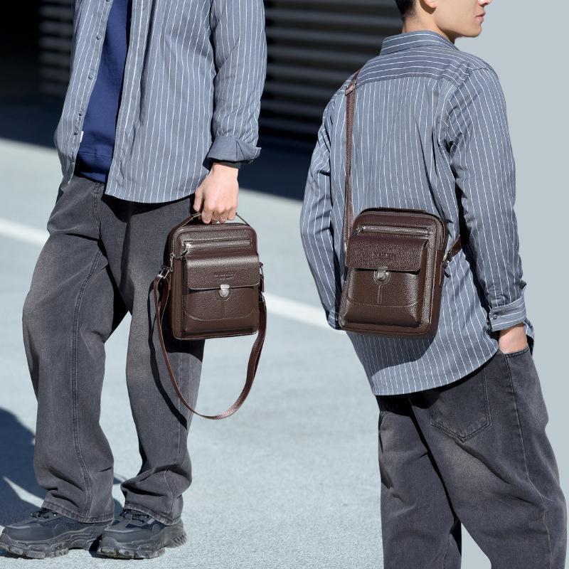 Men Large Waterproof Business Crossbody Messenger Bag 0