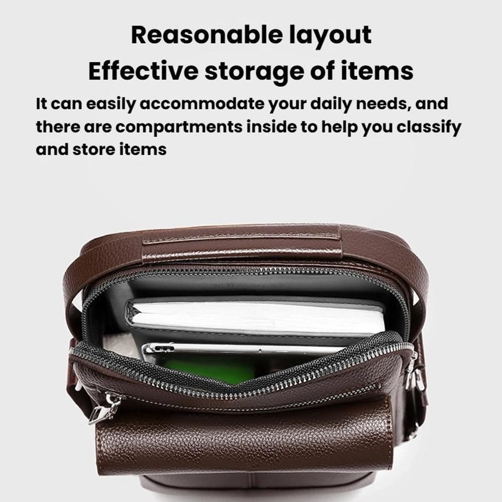 Men Large Waterproof Business Crossbody Messenger Bag 2