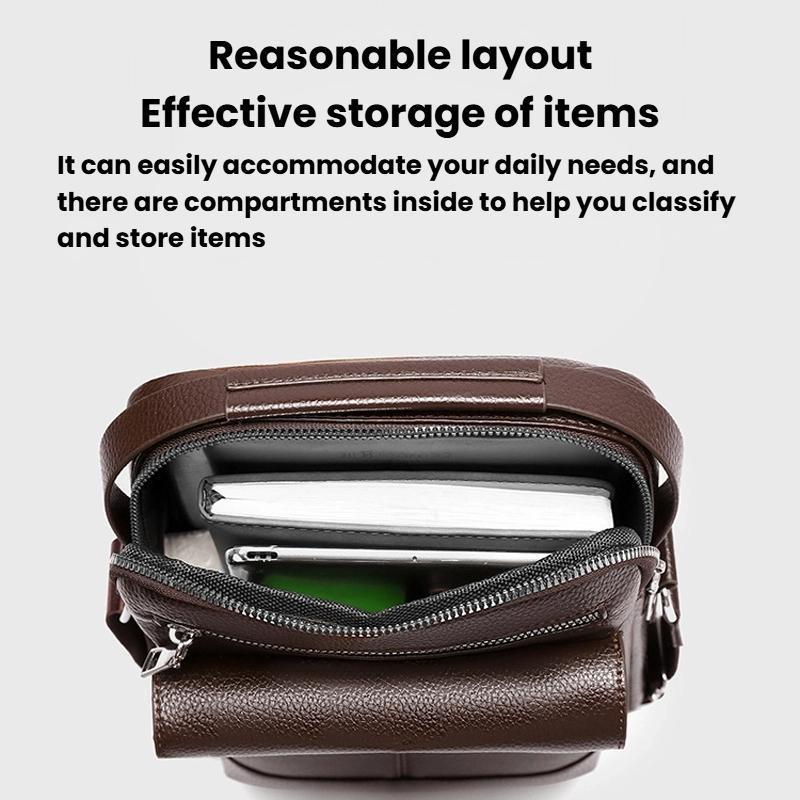 Men Large Waterproof Business Crossbody Messenger Bag 2