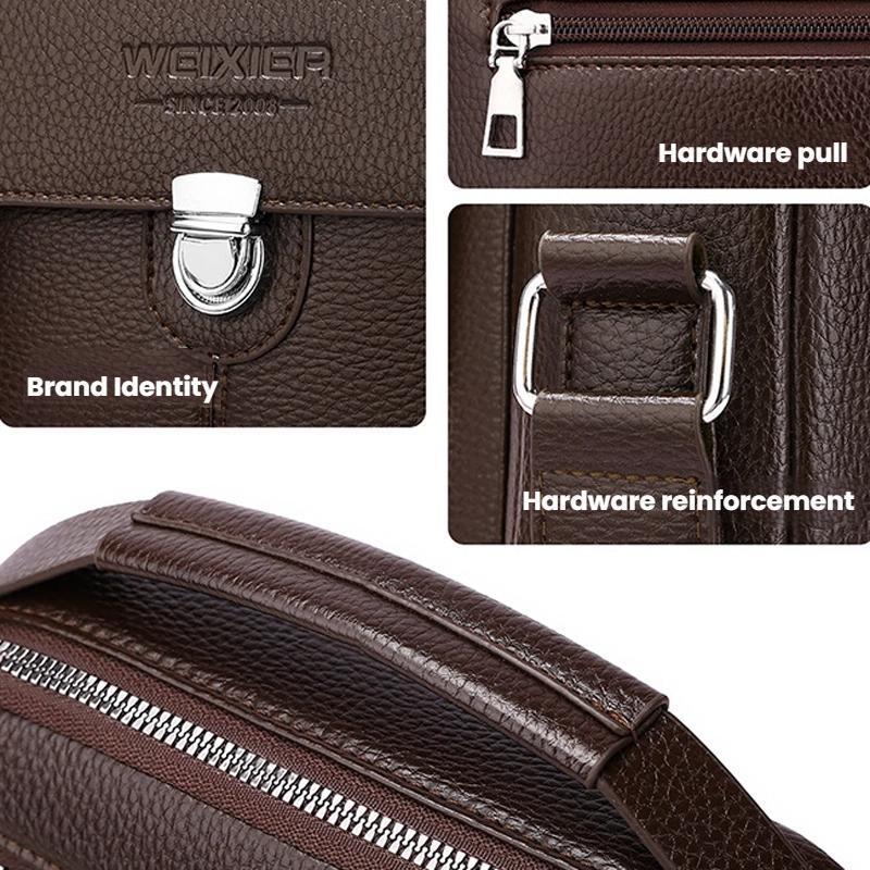 Men Large Waterproof Business Crossbody Messenger Bag 4