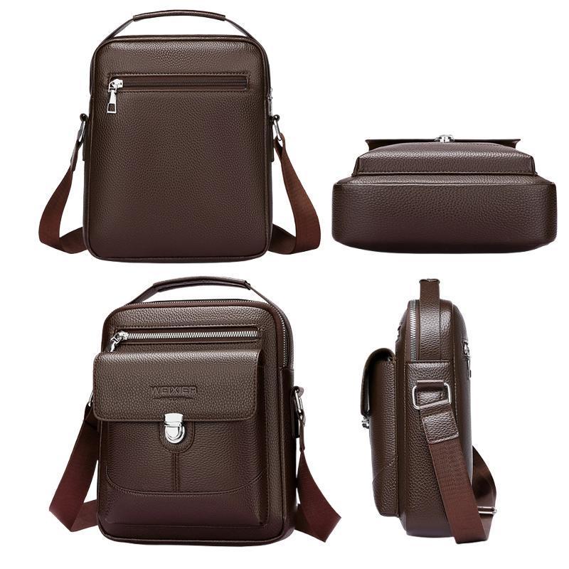 Men Large Waterproof Business Crossbody Messenger Bag 5