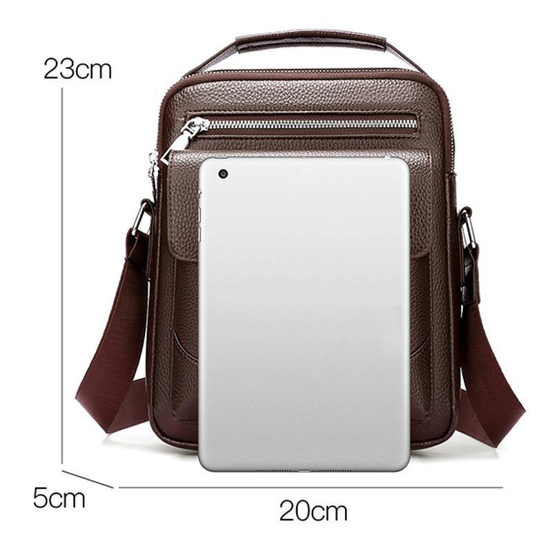 Men Large Waterproof Business Crossbody Messenger Bag 6