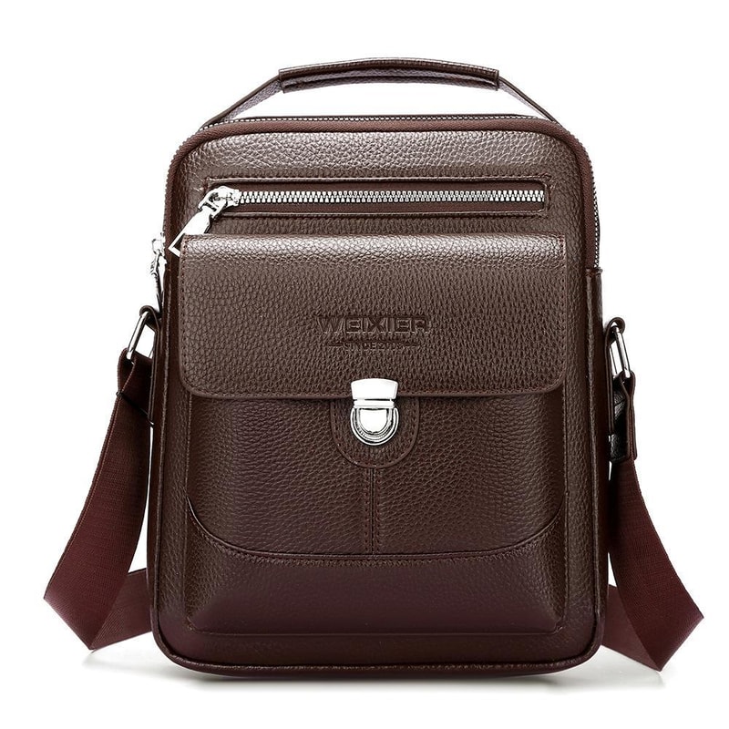 Men Large Waterproof Business Crossbody Messenger Bag 7