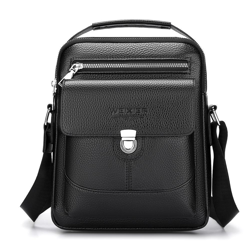 Men Large Waterproof Business Crossbody Messenger Bag 8