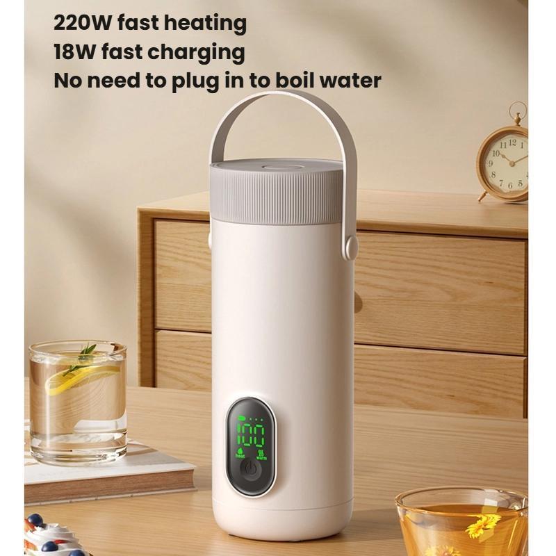 Portable Cordless Travel Kettle with 6-Temp Control & Rapid Heating
