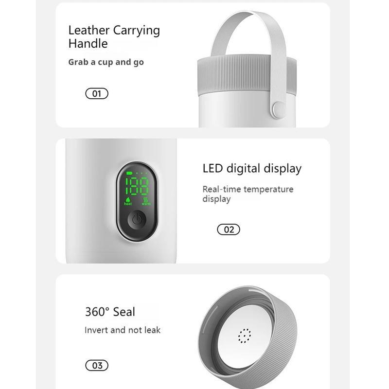 Portable Cordless Travel Kettle with 6-Temp Control & Rapid Heating