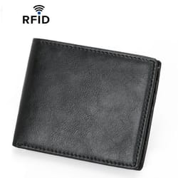 premium rfid anti skimming men minimalist wallet slim lightweight billfold
