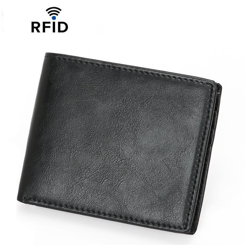 Premium RFID Anti Skimming Men Minimalist Wallet Slim Lightweight Billfold 0