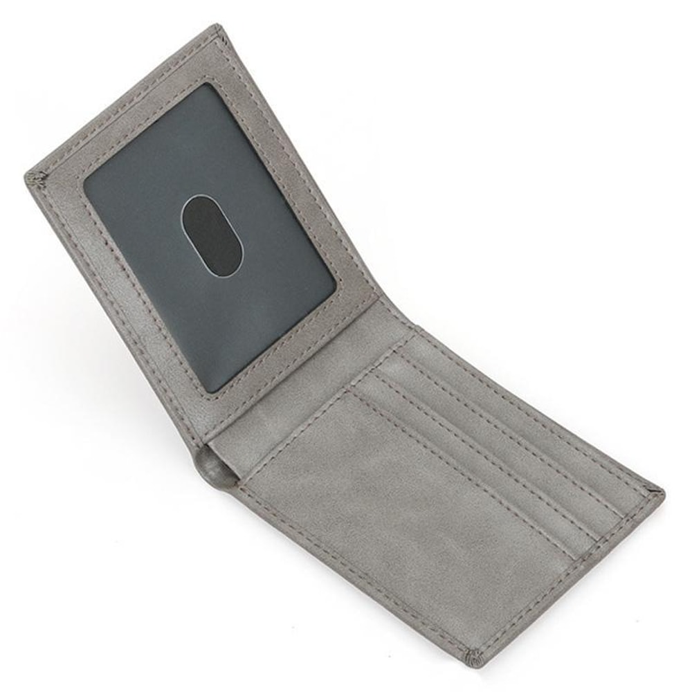 Premium RFID Anti Skimming Men Minimalist Wallet Slim Lightweight Billfold 3