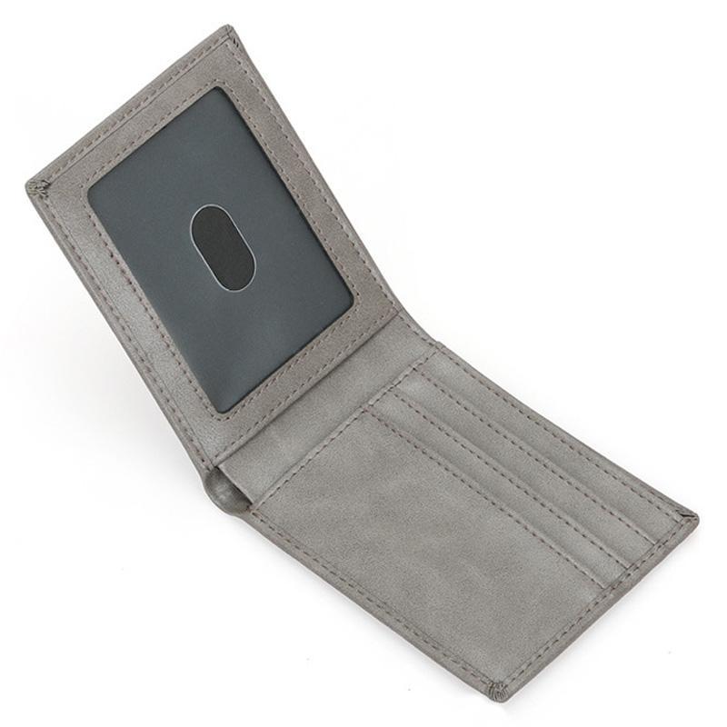 Premium RFID Anti Skimming Men Minimalist Wallet Slim Lightweight Billfold 3