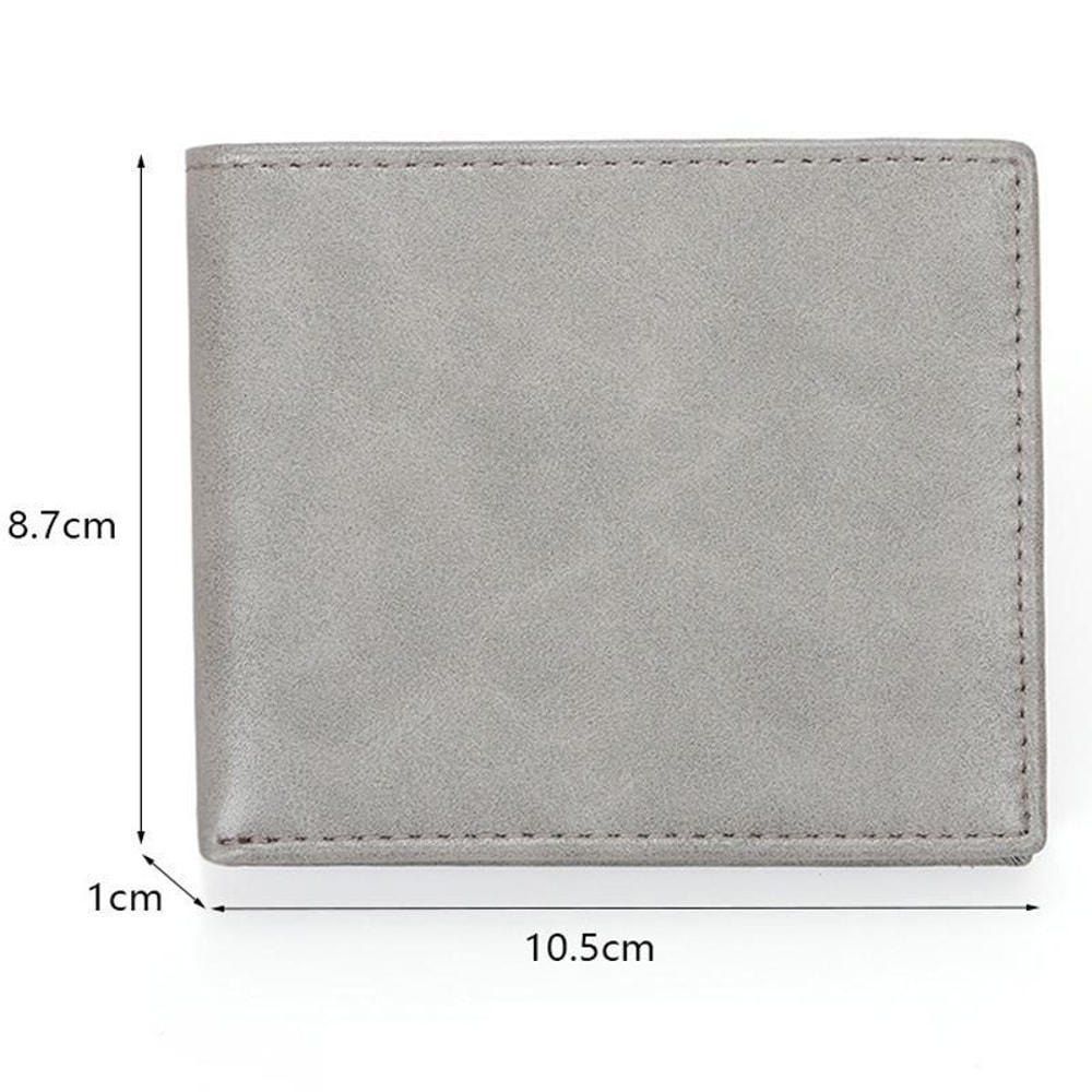 Premium RFID Anti Skimming Men Minimalist Wallet Slim Lightweight Billfold 8