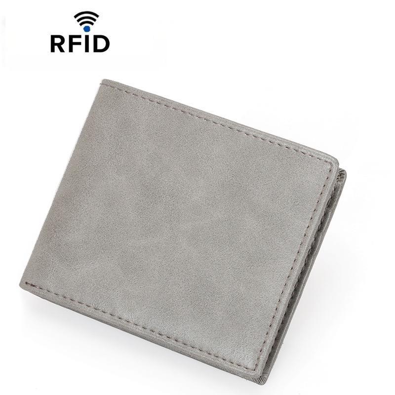 Premium RFID Anti Skimming Men Minimalist Wallet Slim Lightweight Billfold 11