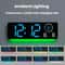 Modern LED Digital Wall Clock With Date Temperature Countdown 6