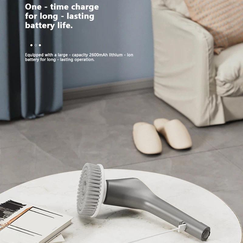 7 in 1 Extendable Electric Cleaning Brush & Multi Surface Scrubber for Home and Auto