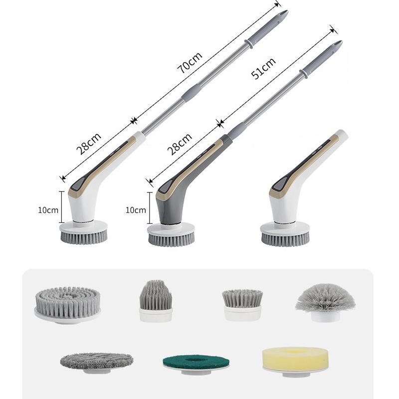 7 in 1 Extendable Electric Cleaning Brush & Multi Surface Scrubber for Home and Auto