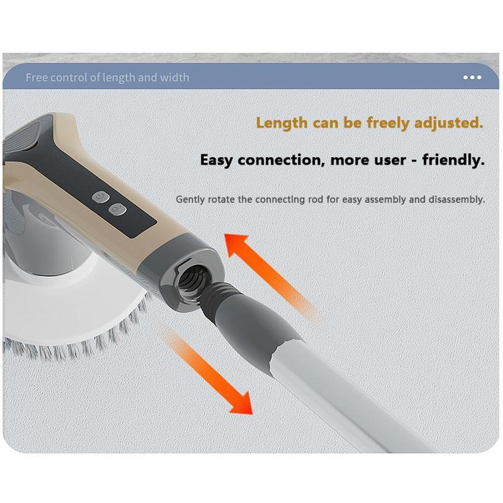 7 in 1 Extendable Electric Cleaning Brush & Multi Surface Scrubber for Home and Auto