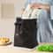 Canvas Thermal Drawstring Lunch Bag Portable Insulated Lunch Tote 0