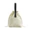 Canvas Thermal Drawstring Lunch Bag Portable Insulated Lunch Tote 8