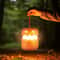 Rechargeable Halloween Pumpkin Lantern Night Light with Double-Sided LED Faces