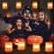 Rechargeable Halloween Pumpkin Lantern Night Light with Double-Sided LED Faces