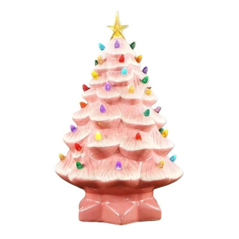 Christmas Tree Night Light Socket Ornament Warm LED Holiday Decoration 5