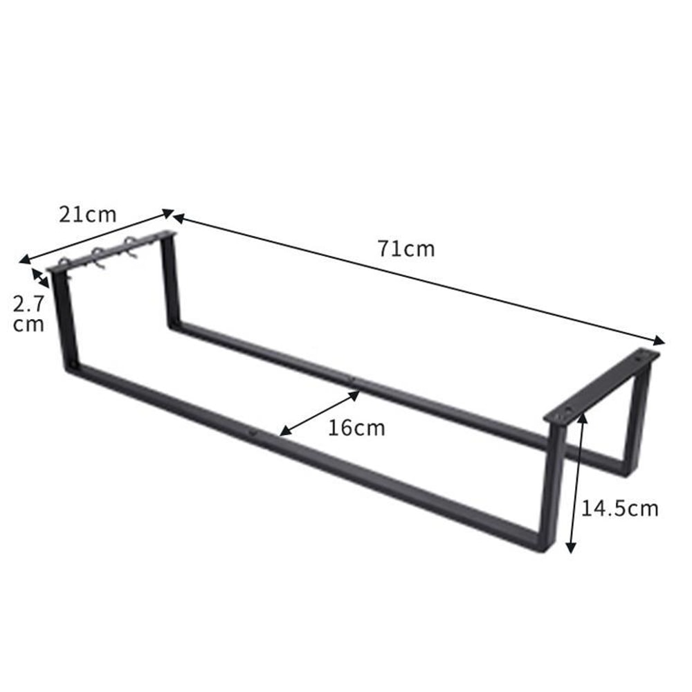 Wall Mounted Towel Rack Shelf for Bathroom Towels and Guest Towels
