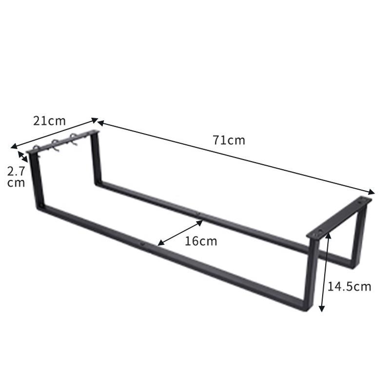 Wall Mounted Towel Rack Shelf for Bathroom Towels and Guest Towels