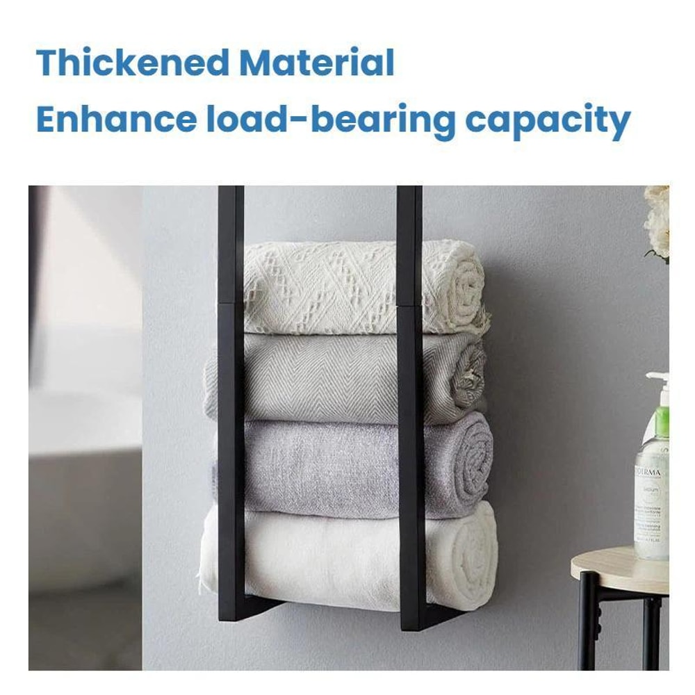Wall Mounted Towel Rack Shelf for Bathroom Towels and Guest Towels