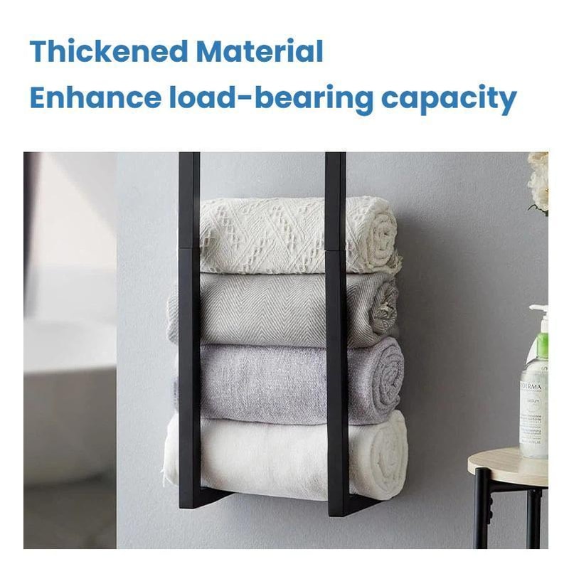 Wall Mounted Towel Rack Shelf for Bathroom Towels and Guest Towels