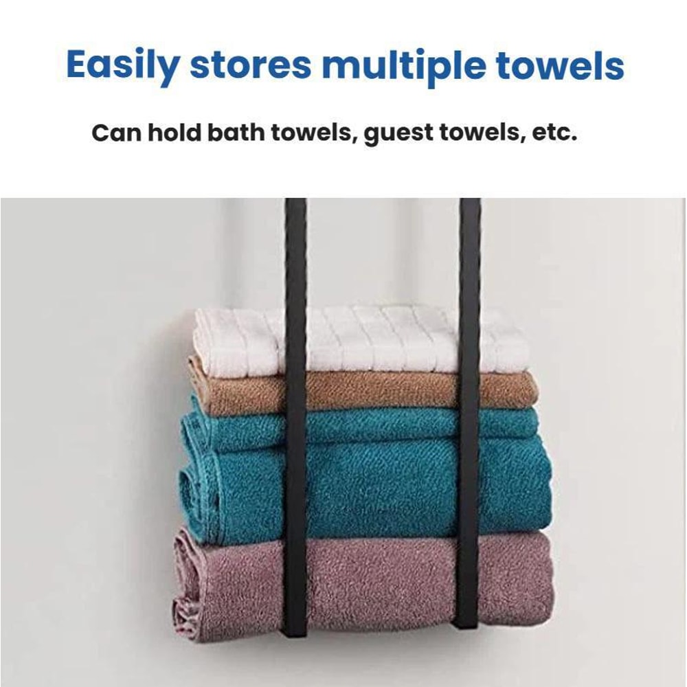 Wall Mounted Towel Rack Shelf for Bathroom Towels and Guest Towels